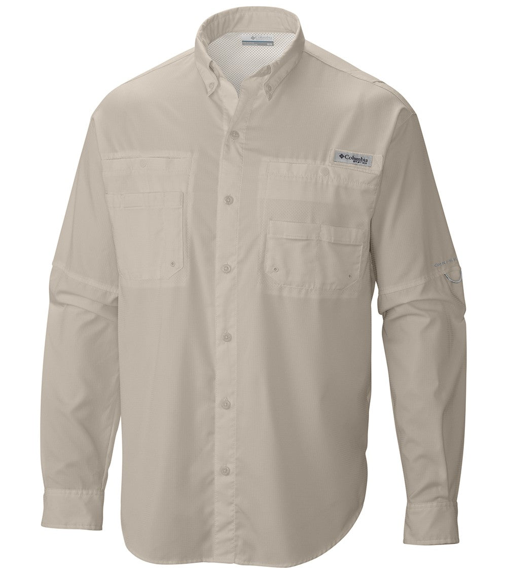 Columbia Tamiami II Mens Long Sleeve Shirt Fossil