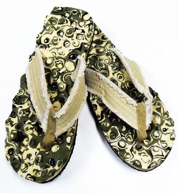 Kokoda Knobby Thongs Camo Khaki