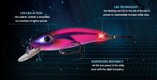 Balista Trigger 70mm Flashing LED Hard Body Lure