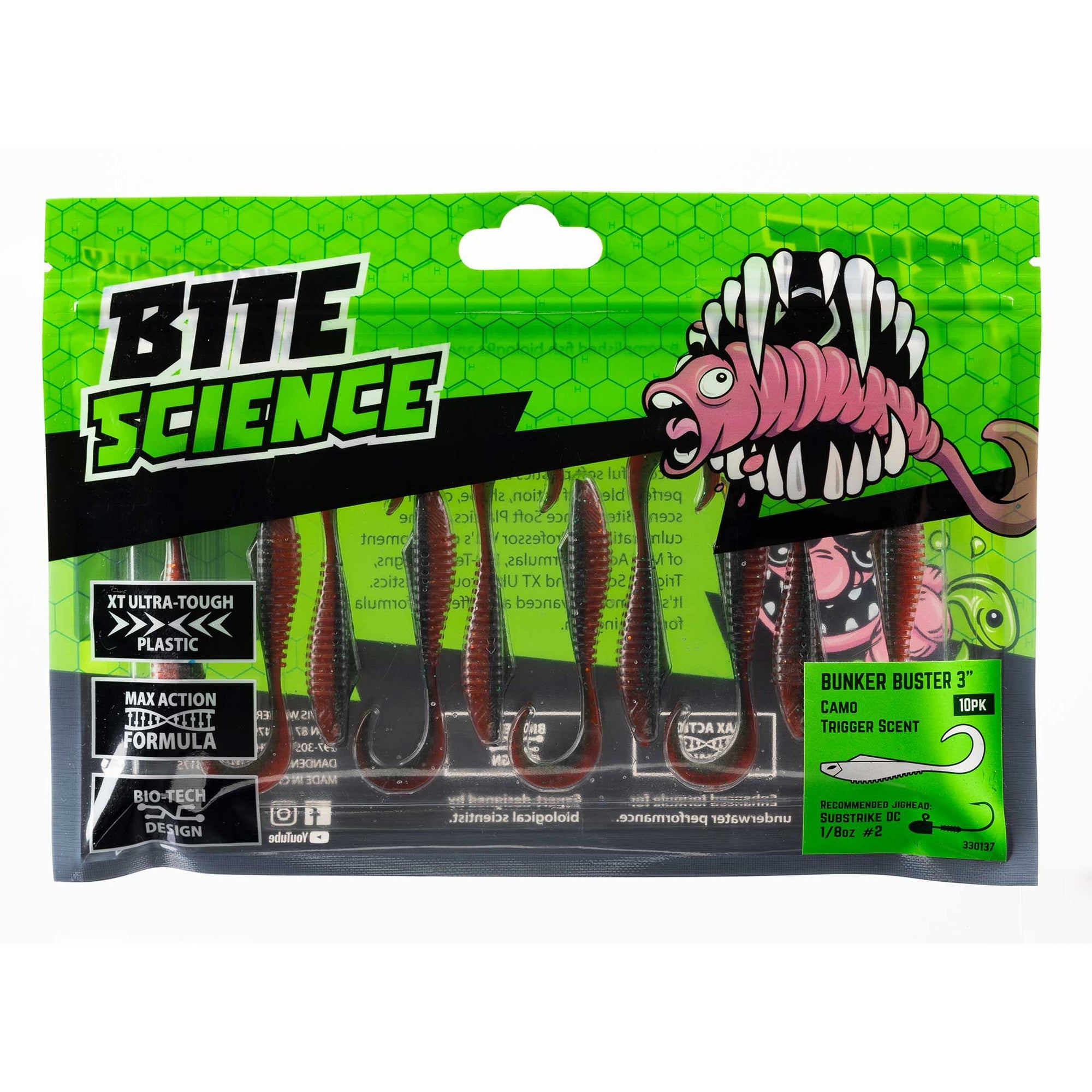 Bite Science Bunker Buster Soft Plastic Lure 3 Inch