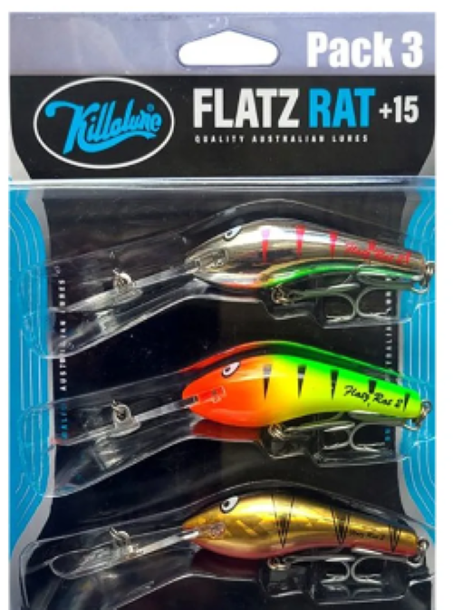 Killalure Flatz Rat Hard Body Lure Bulk Pack Plus +15