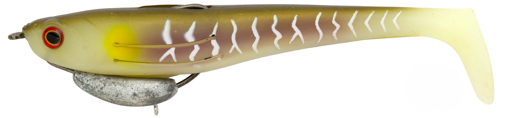 Zerek Flat Shad Pro 4.5 Inch Weedless Rigged Soft Plastic Lure