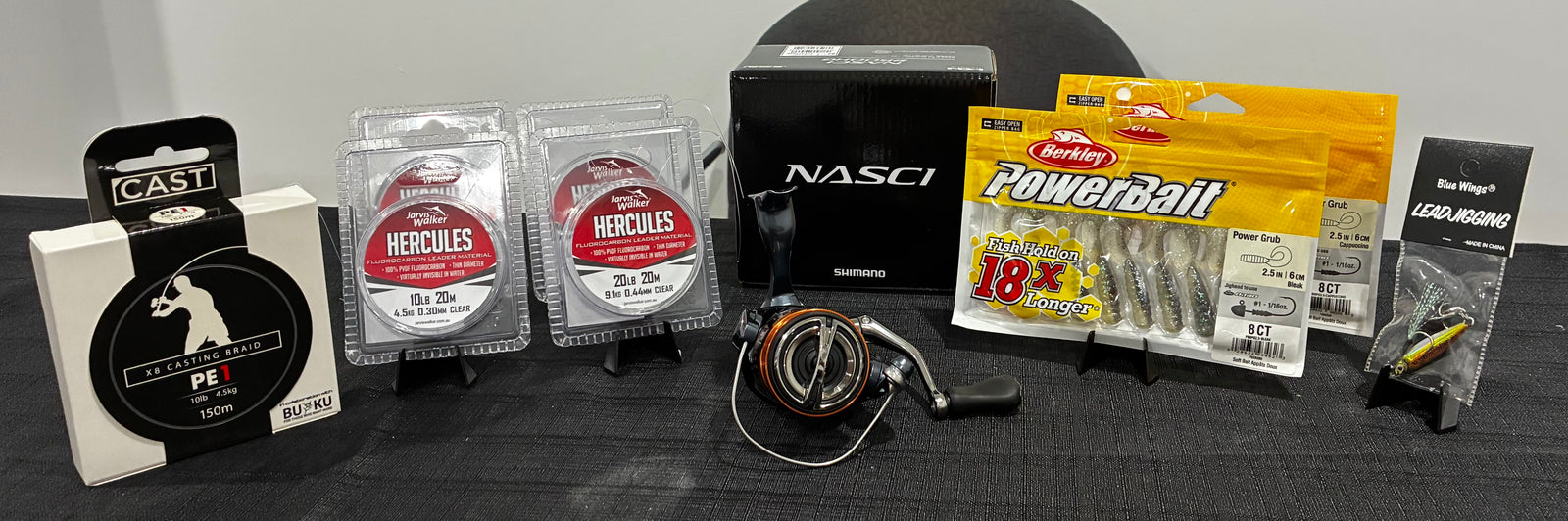 Save over $140 on the Shimano Nasci 2500 Lure Fishing Bundle - Pack Attack #26