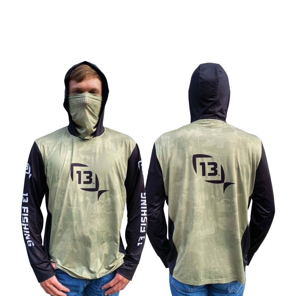 13 Fishing Hooded Fishing Jersey Camo