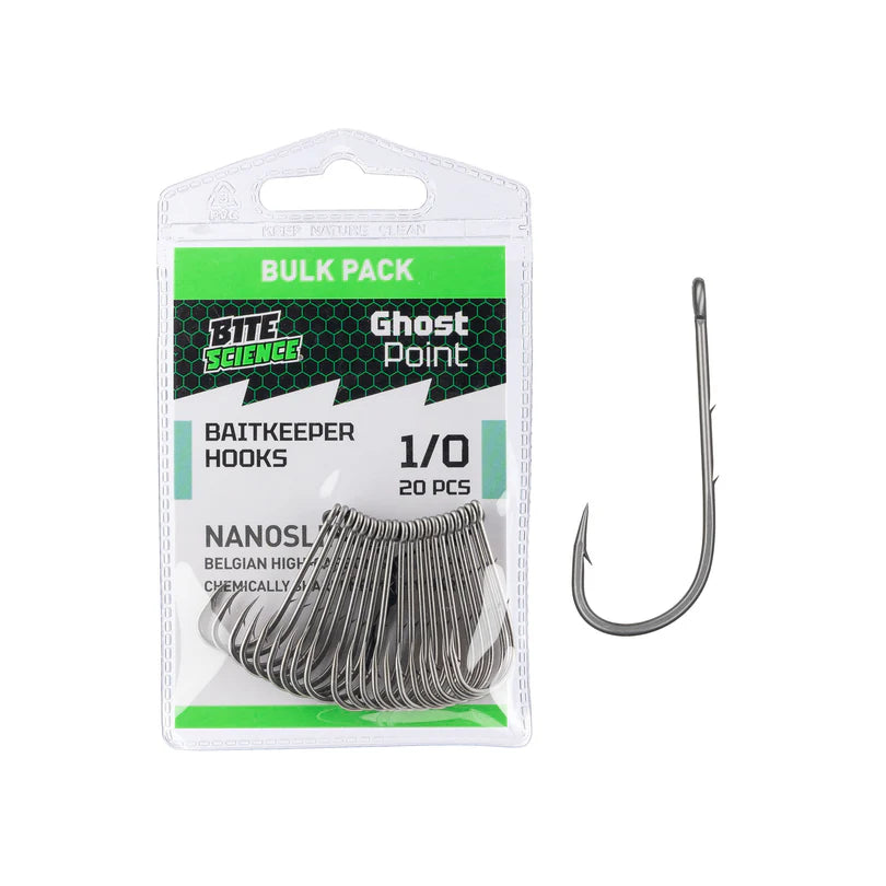 Bite Science Ghostpoint Baitkeeper Hook Bulk Value Pack