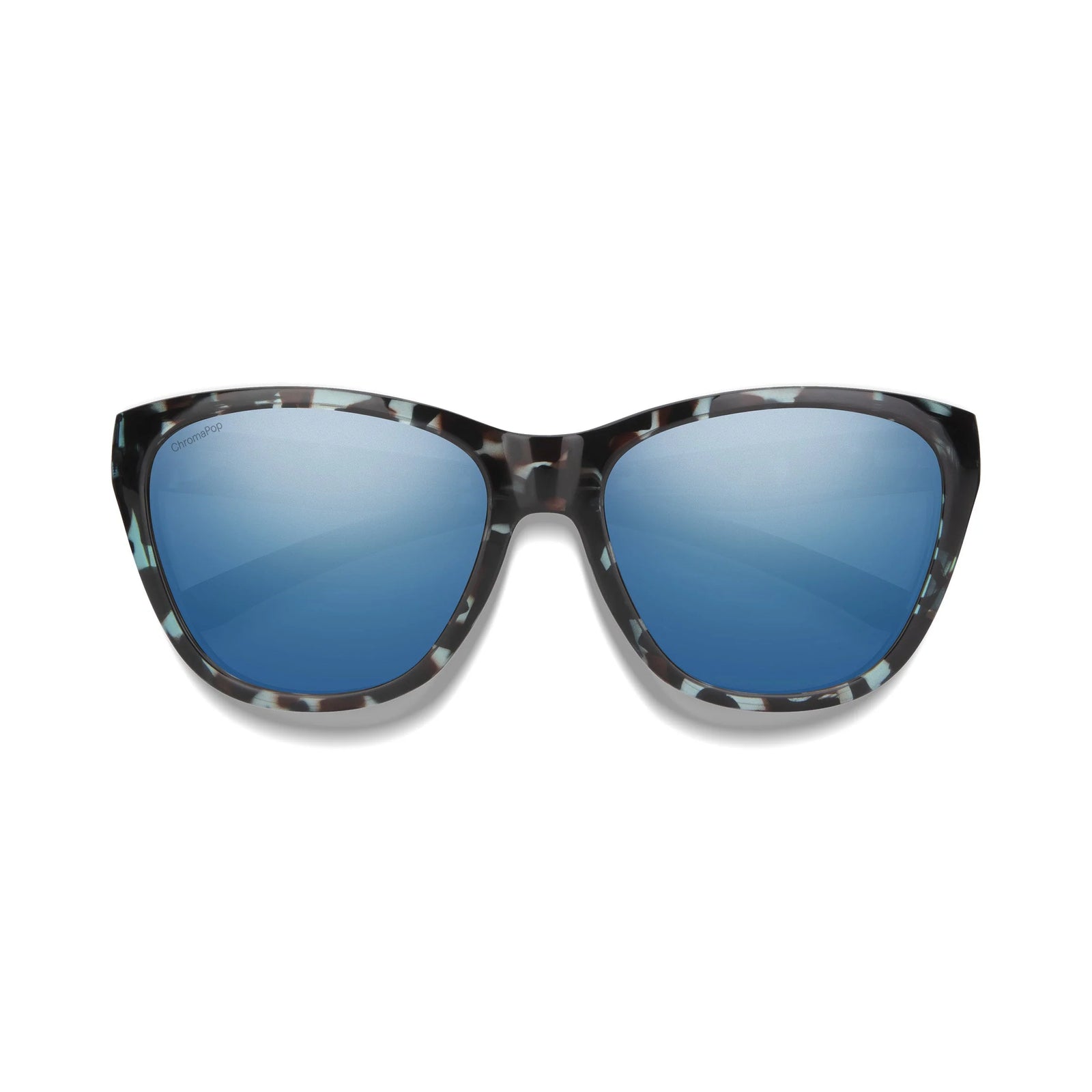 Smith Optics Shoal Sky Tortoise Frame ChromaPop Glass Polarised Blue Mirror Sunglasses