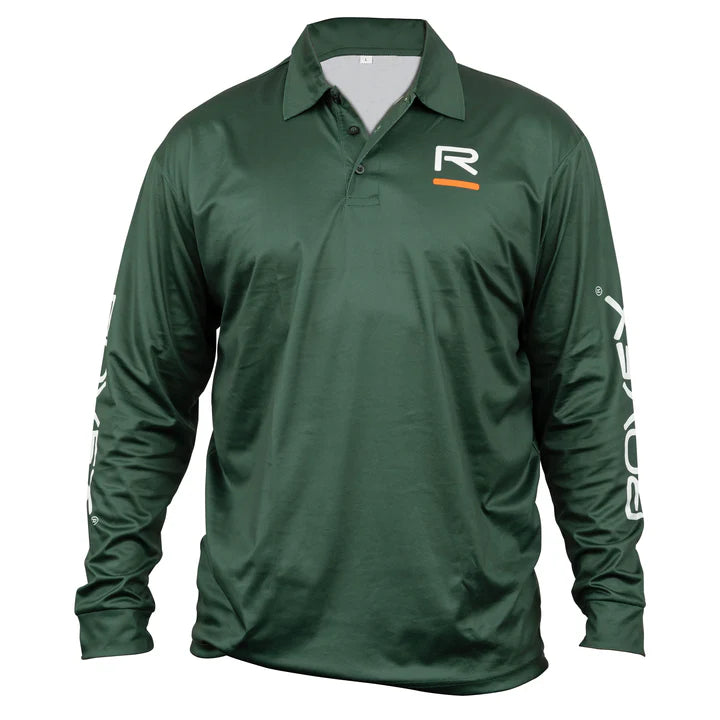 Rovex Long Sleeve Fishing Shirt Green Adult