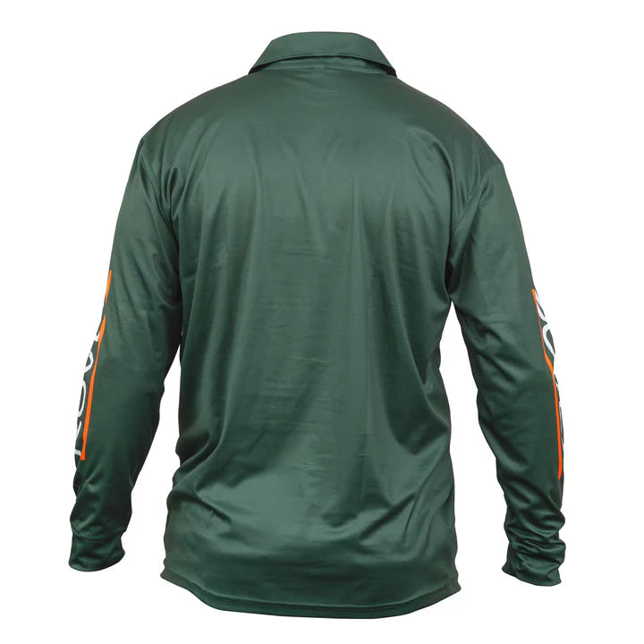Rovex Long Sleeve Fishing Shirt Green Adult