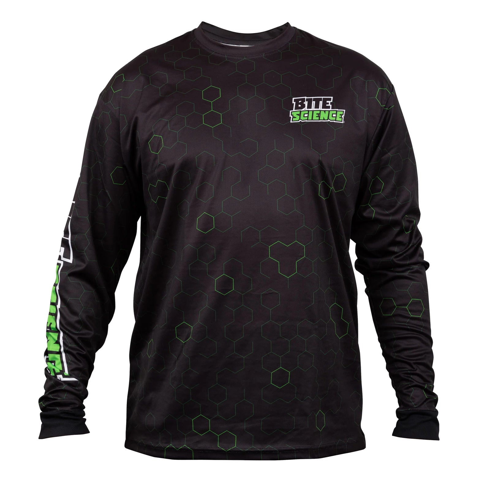 Bite Science Long Sleeve Fishing Shirt Black Adult