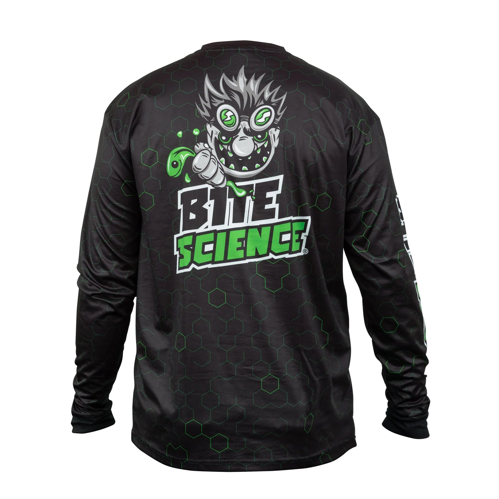 Bite Science Long Sleeve Fishing Shirt Black Adult