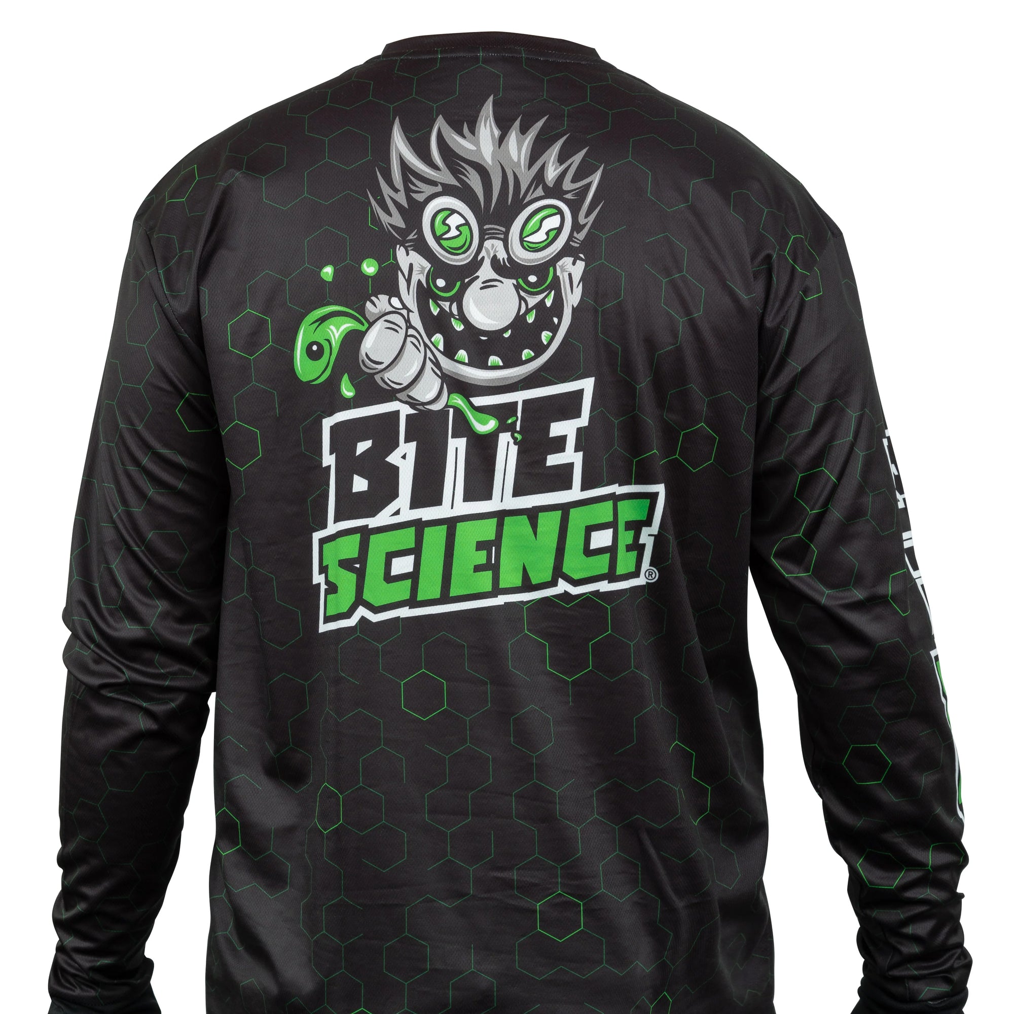Bite Science Long Sleeve Fishing Shirt Black Adult