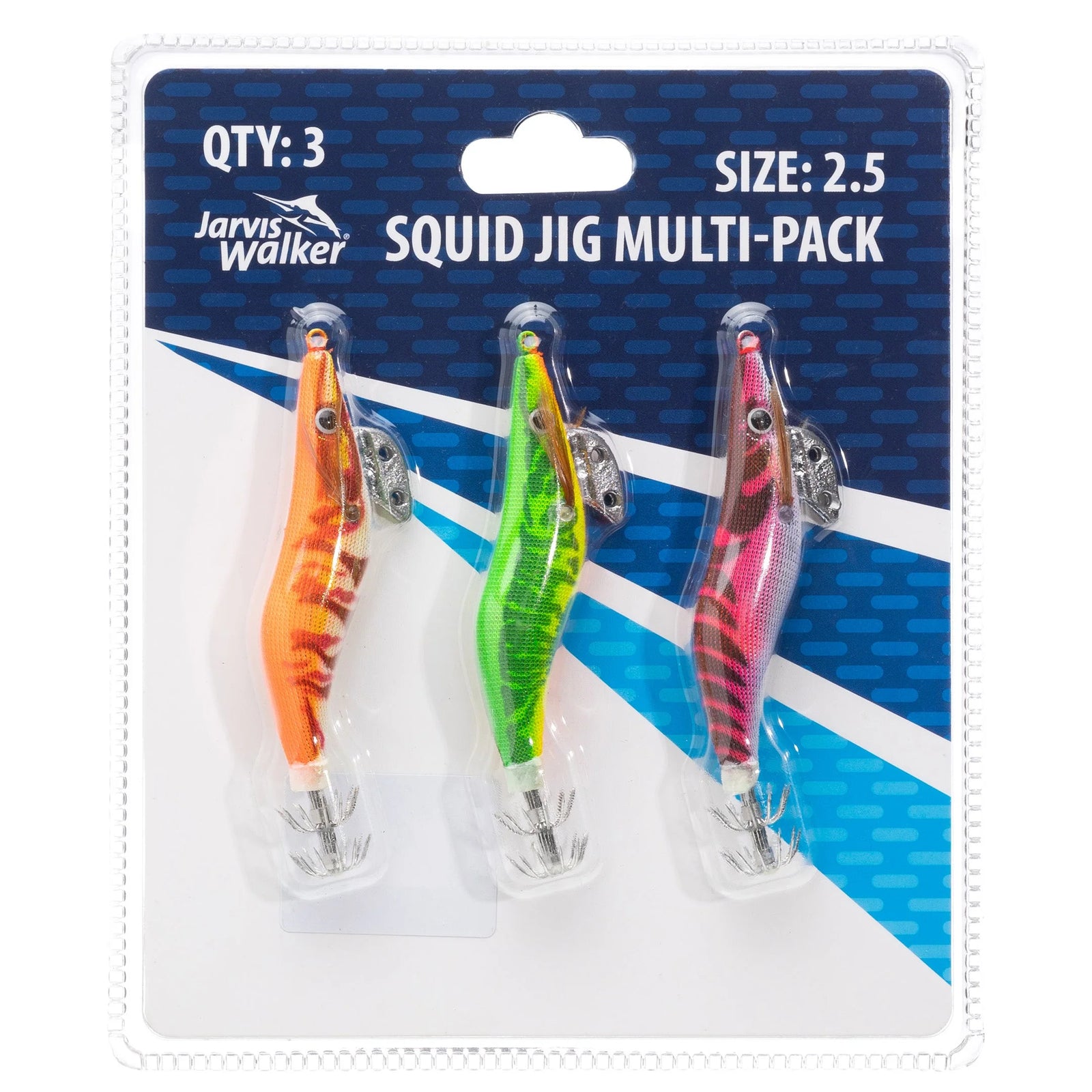 Jarvis Walker Squid Jig Lure Multi Pack