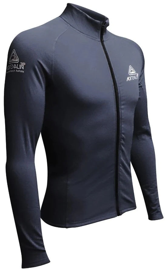 Adrenalin Ladies Long Sleeve Zip Rash Vest Black