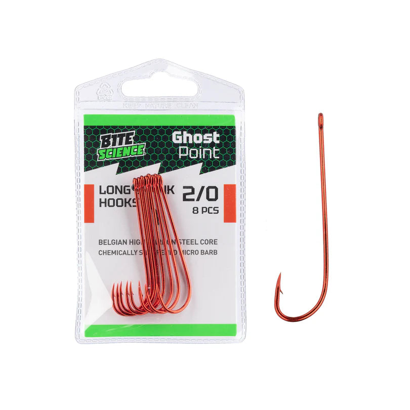 Bite Science Ghostpoint Red Worm Long Shank Hook Value Pack