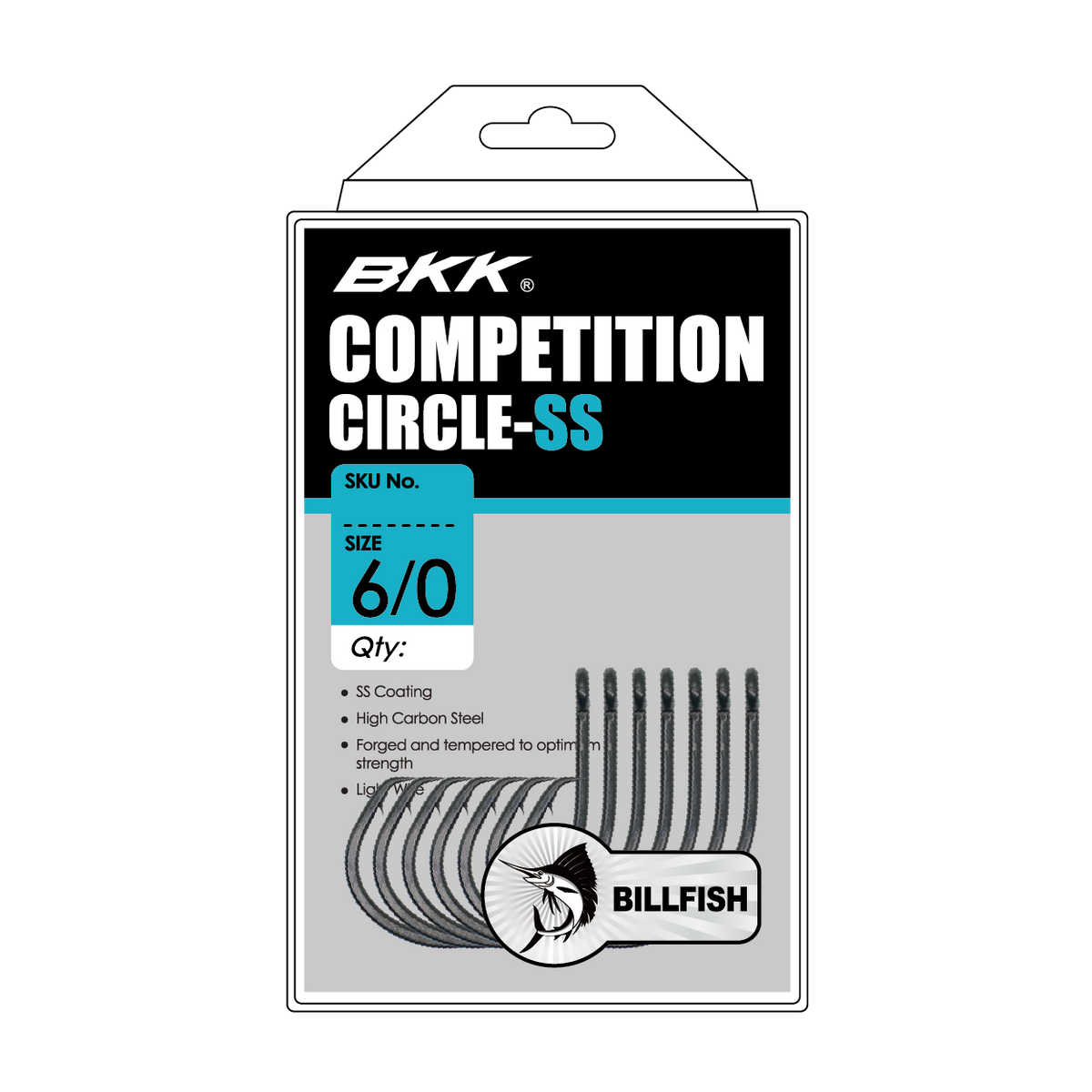 BKK Competition Circle SS Hook 25 Pack