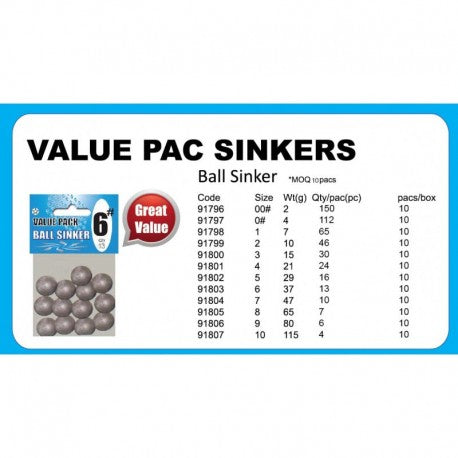 Viva Ball Sinker Value Pack