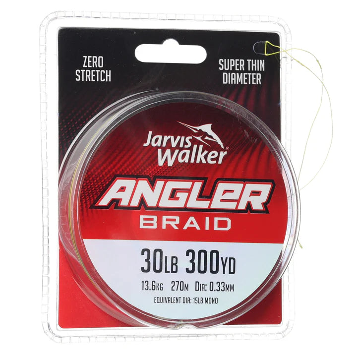 Jarvis Walker Angler Braid Chartreuse 300yd