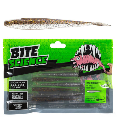 Bite Science Mad Minnow Soft Plastic Lure 4 Inch