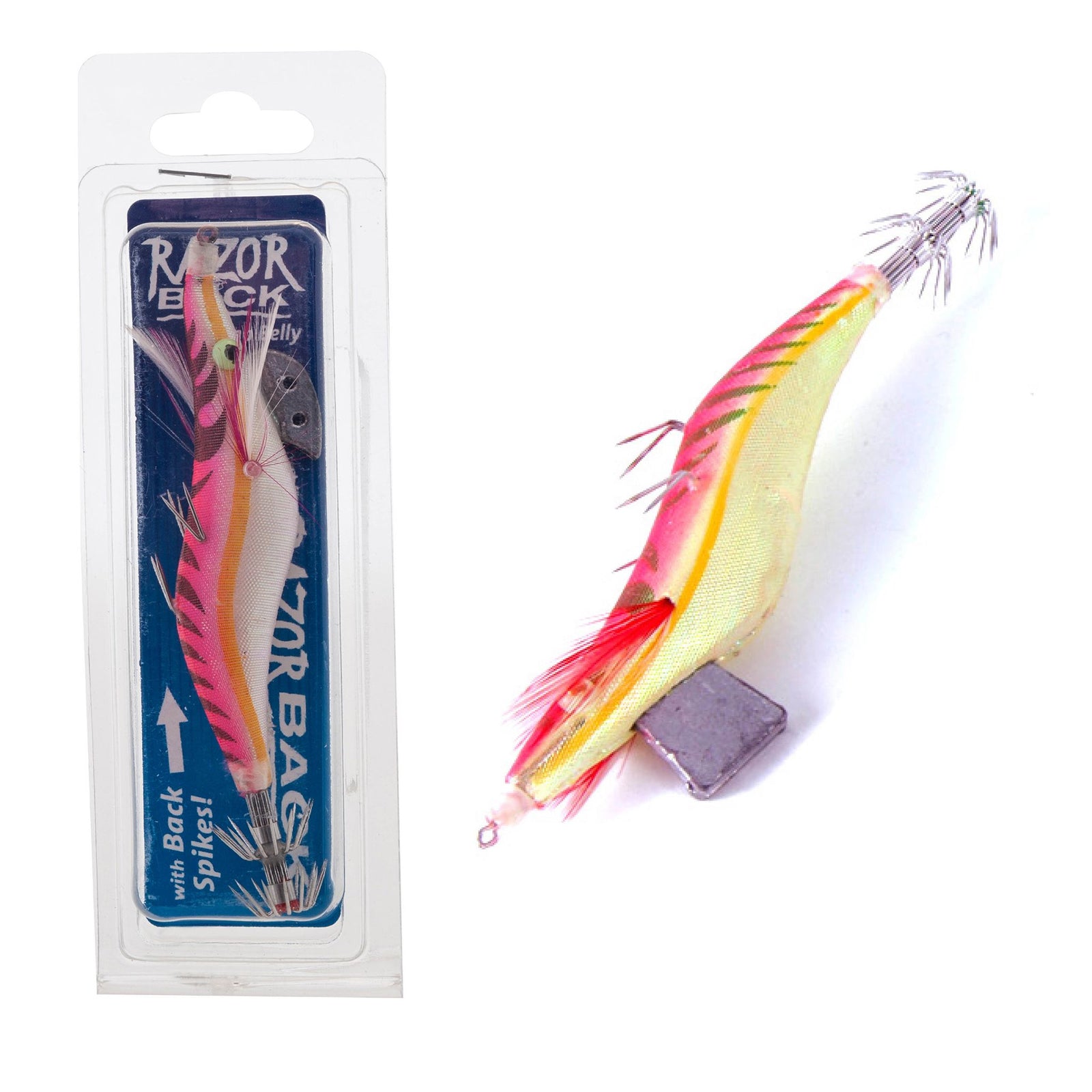 Jarvis Walker Razorback Lumo Squid Jig Lure 3.0