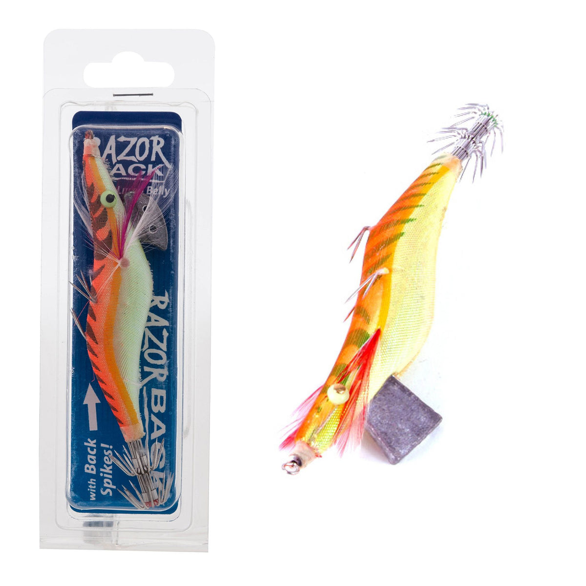 Jarvis Walker Razorback Lumo Squid Jig Lure 3.0