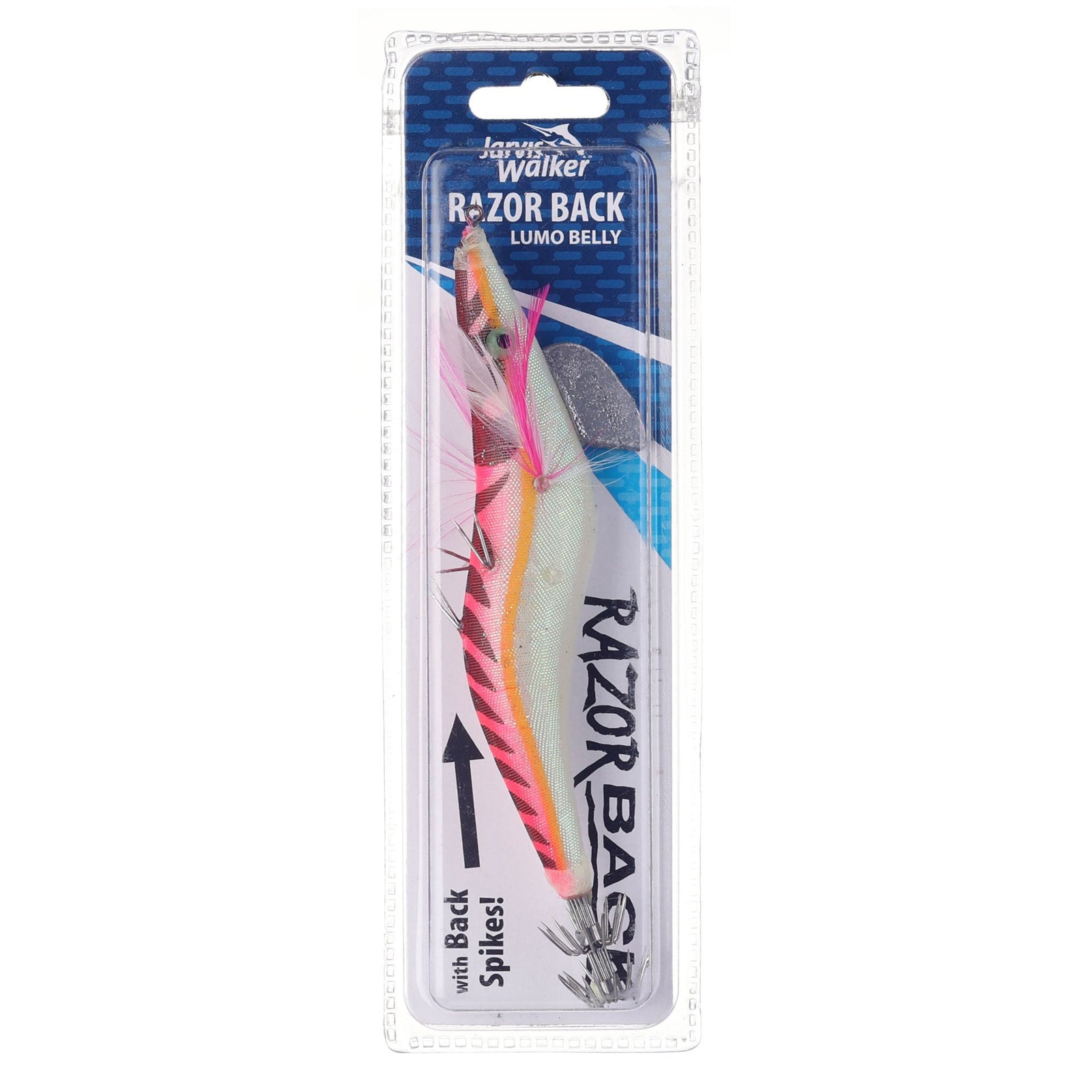 Jarvis Walker Razorback Lumo Squid Jig Lure 4.0