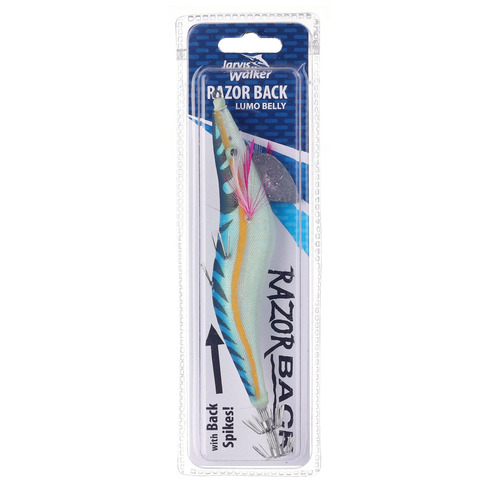 Jarvis Walker Razorback Lumo Squid Jig Lure 4.0