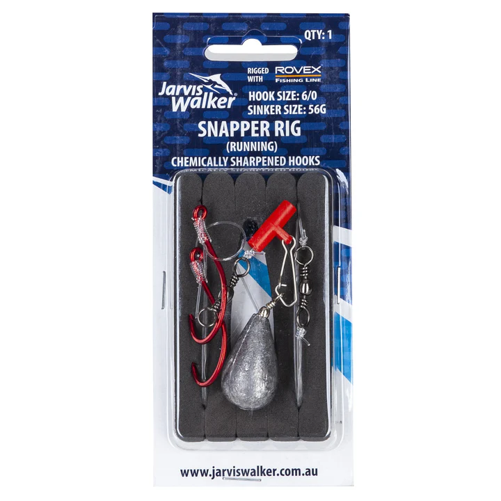 Jarvis Walker Pre Tied Snapper Rig Rocket Sinker