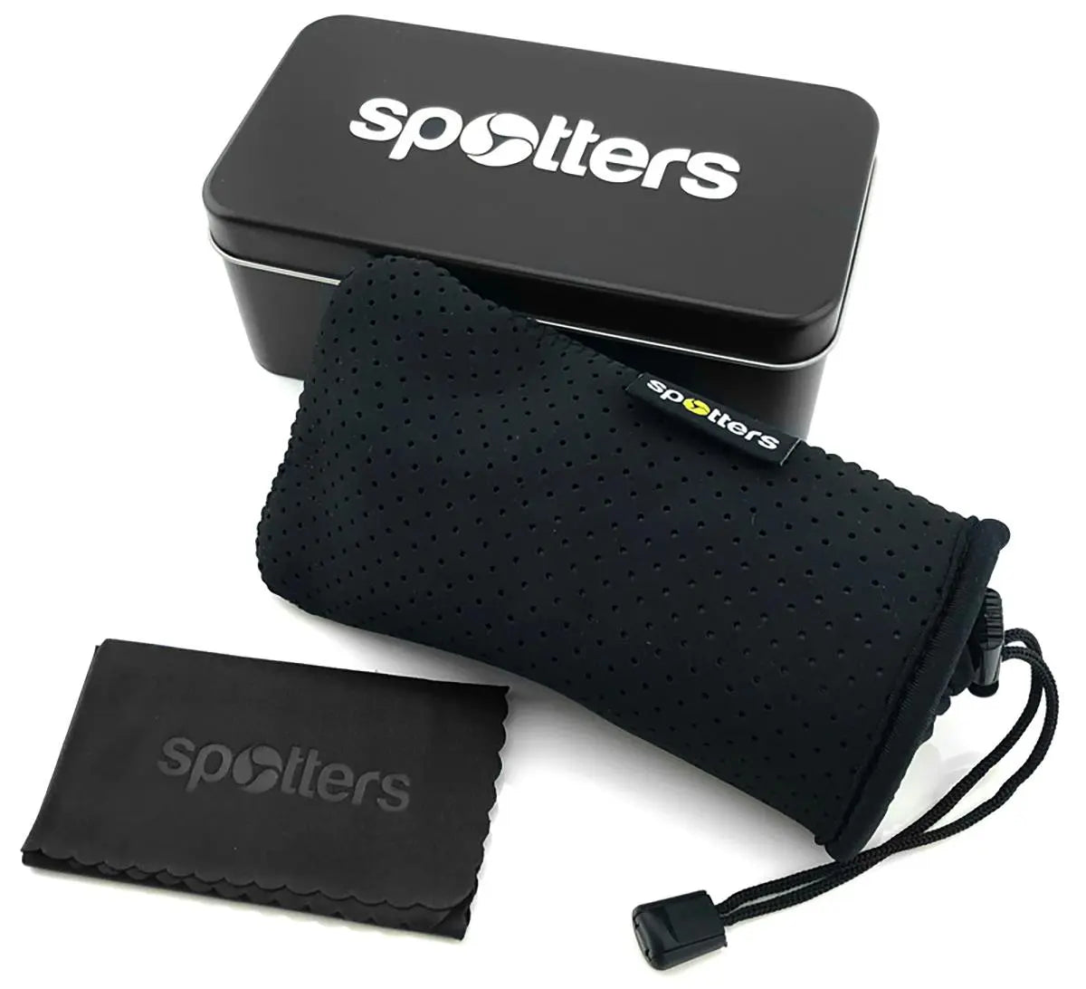 Spotters Zane Matt Black Frame CR Grey Lens Sunglasses