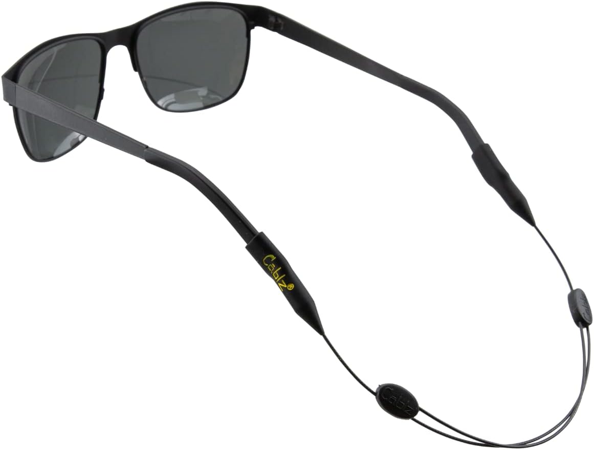 Cablz Zipz Adjustable Glasses Retainer Black