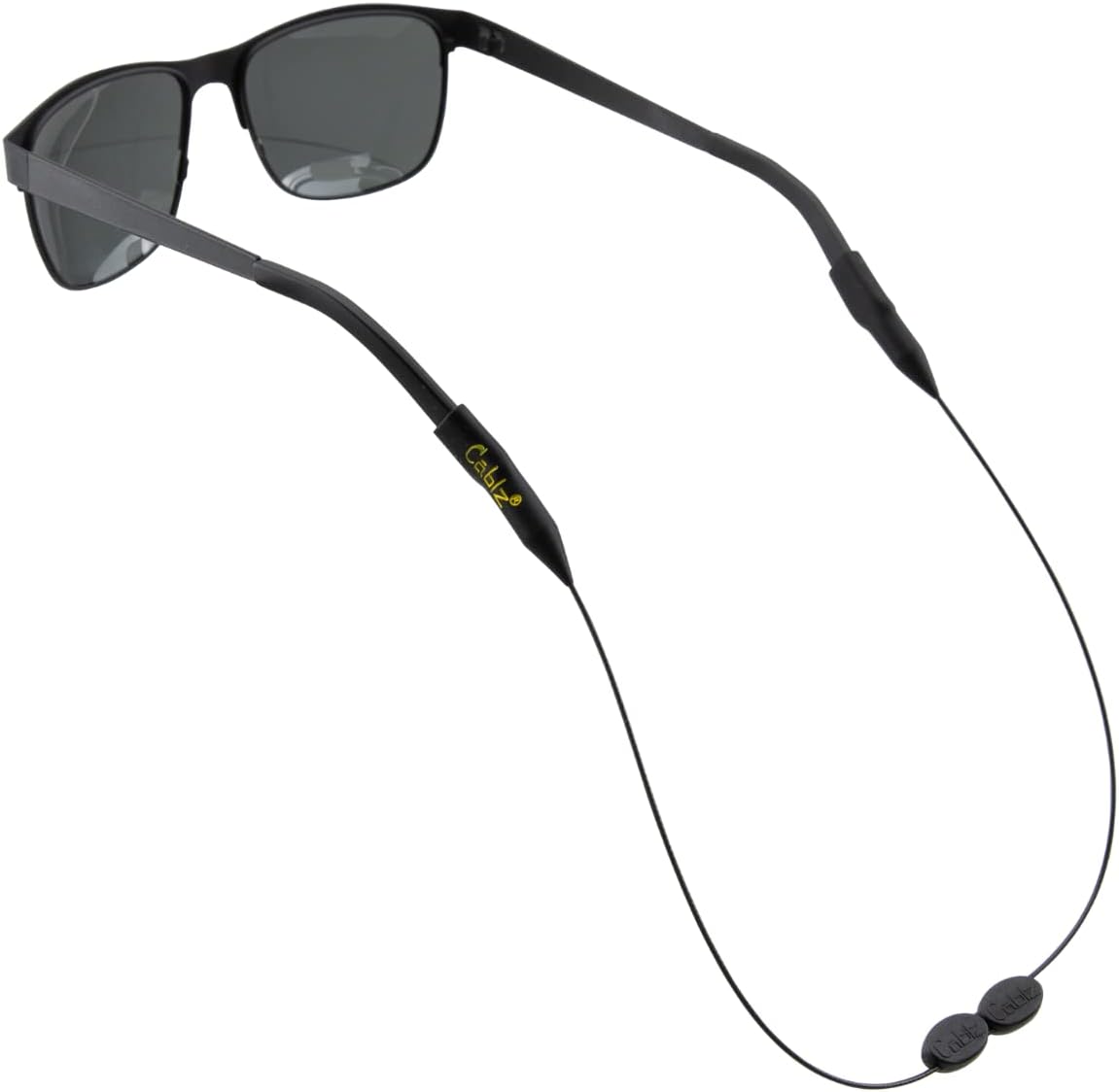 Cablz Zipz Adjustable Glasses Retainer Black