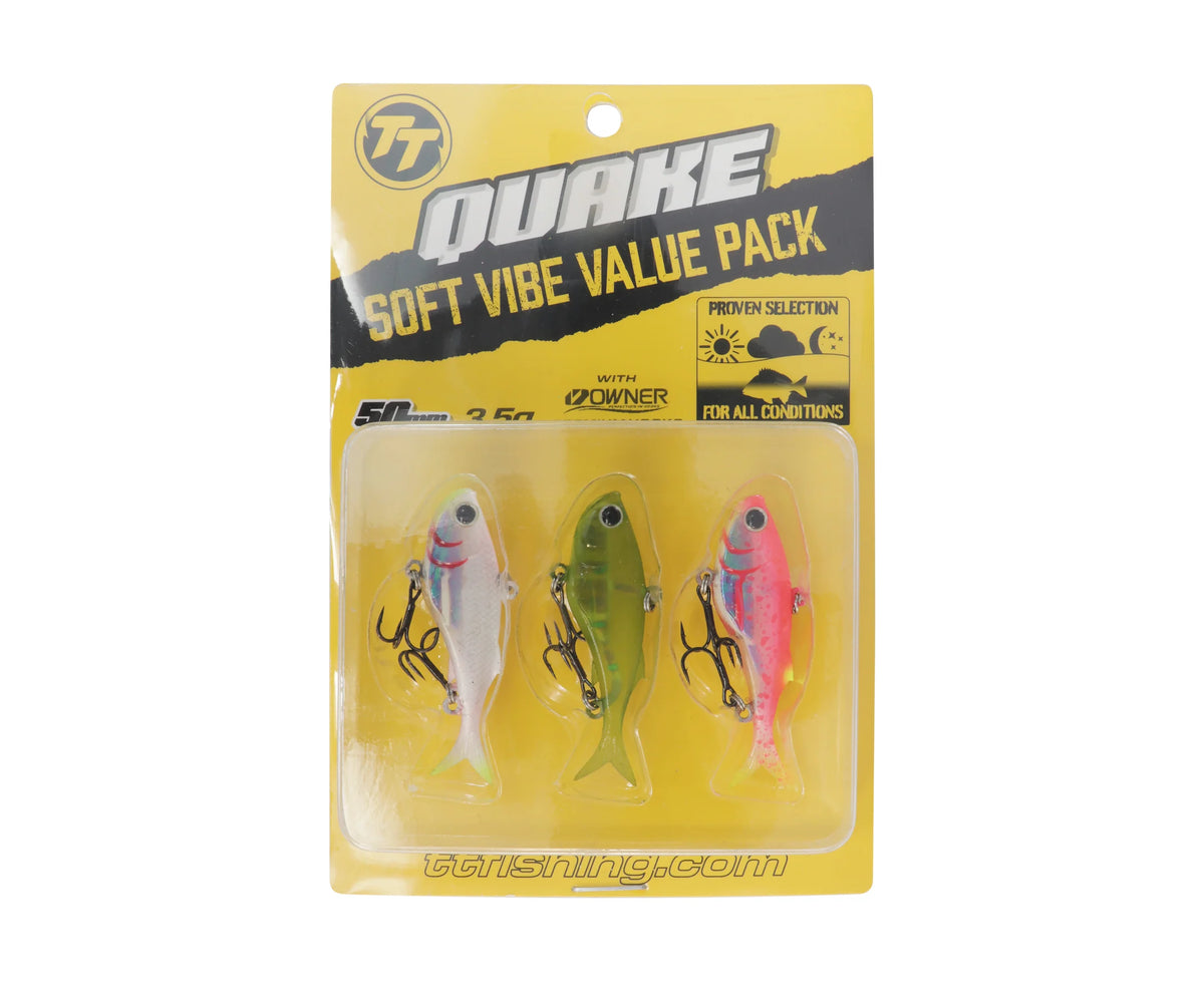 TT Quake Soft Vibe Lure Value Pack 50