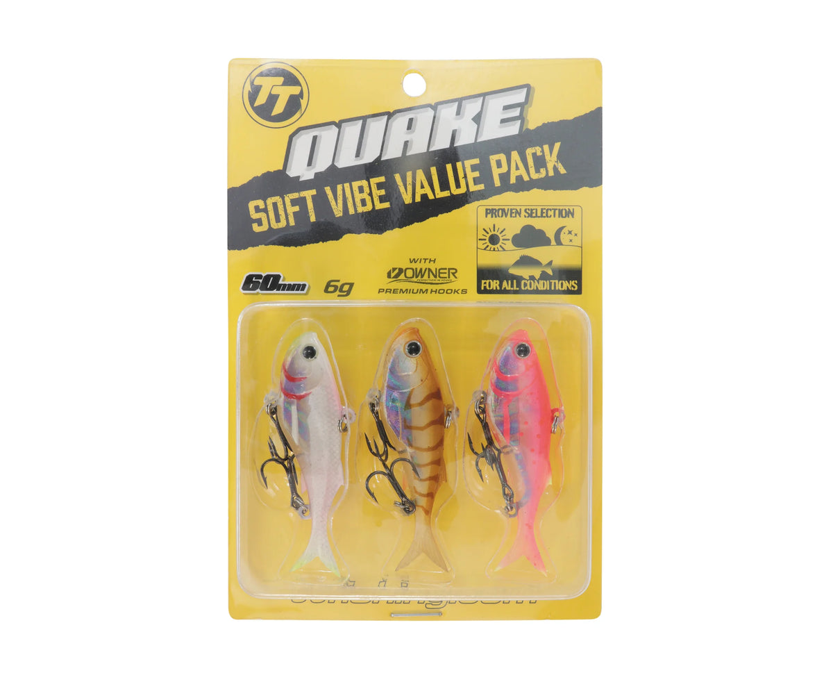 TT Quake Soft Vibe Lure Value Pack 60
