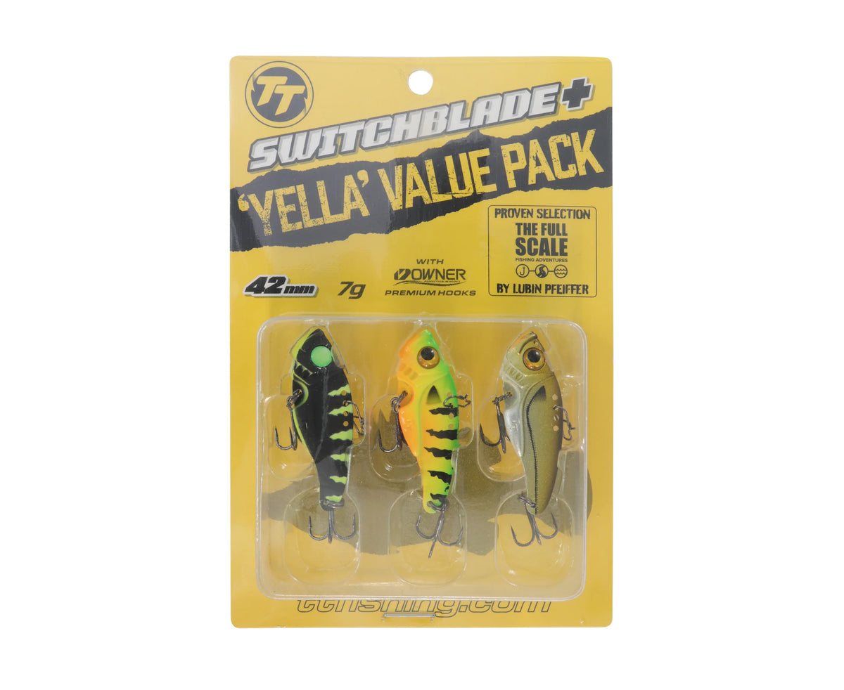 TT Switchblade Plus Blade Lure Yella Value Pack 42mm