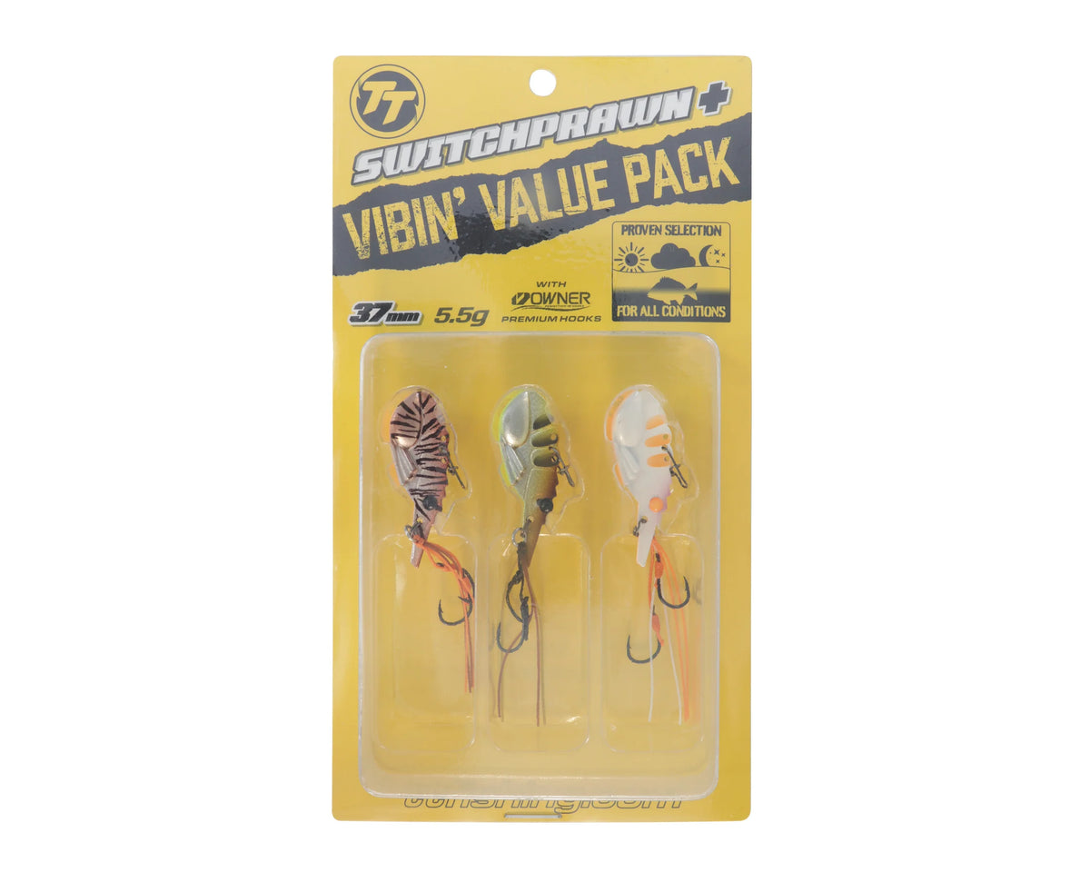 TT SwitchPrawn Plus Blade Lure Value Pack 37mm