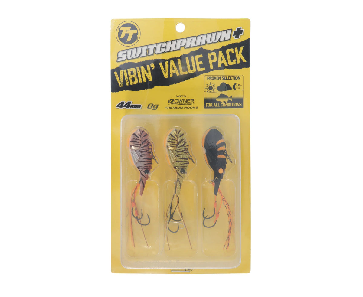 TT SwitchPrawn Plus Blade Lure Value Pack 44mm