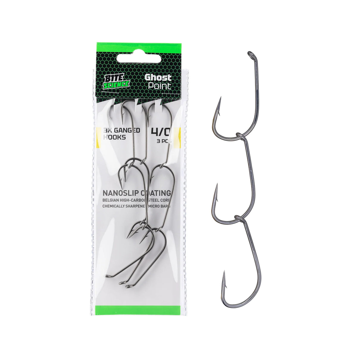 Bite Science Ghostpoint Pre-Ganged Hook Sets Value Pack