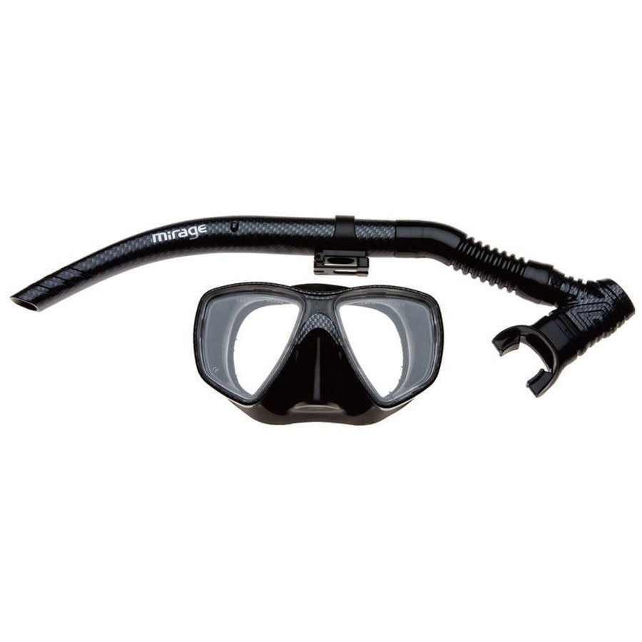 Mirage Carbon Mask Snorkel Set