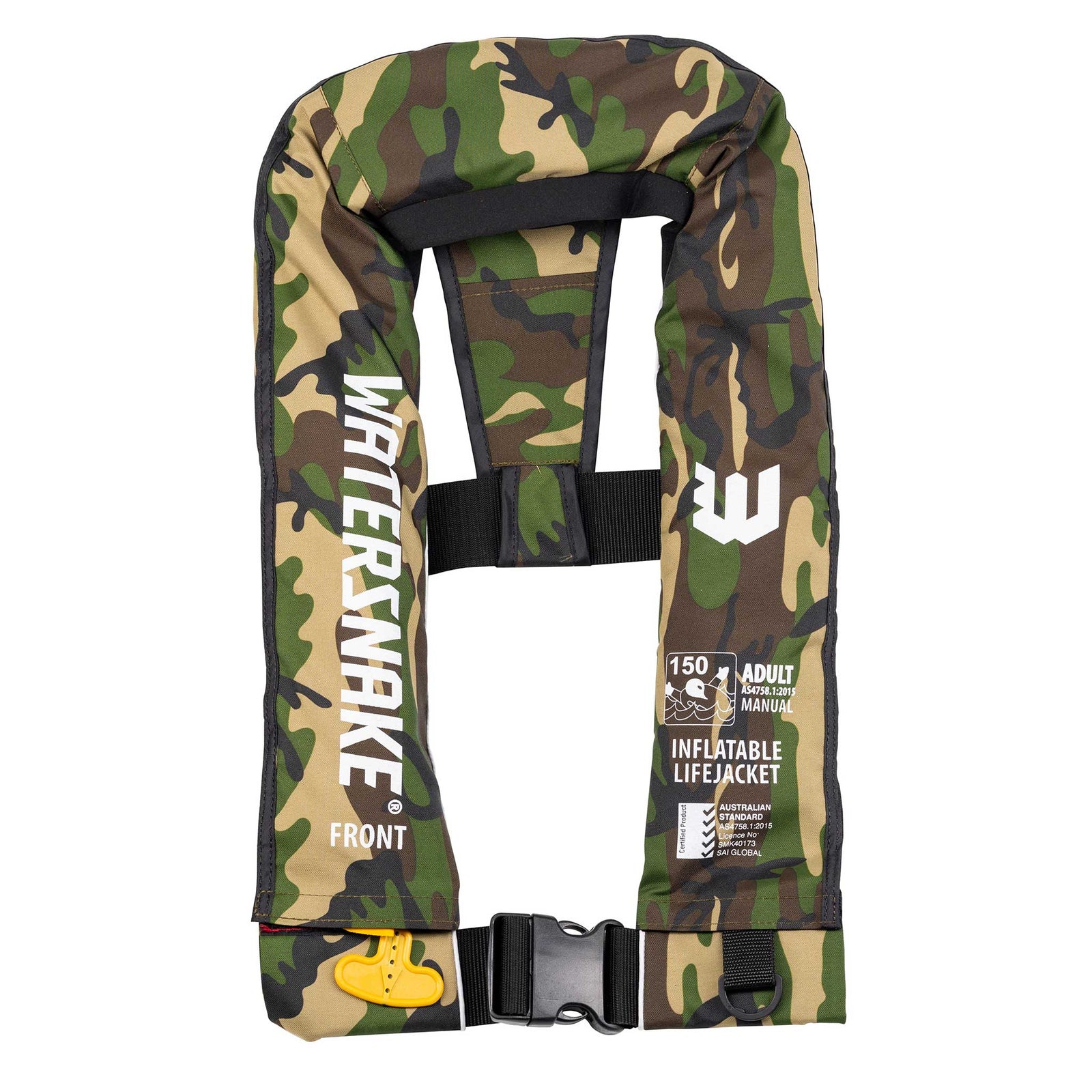 Watersnake Manual Inflatable L150 Life Jacket PFD Vest AS4758:2022