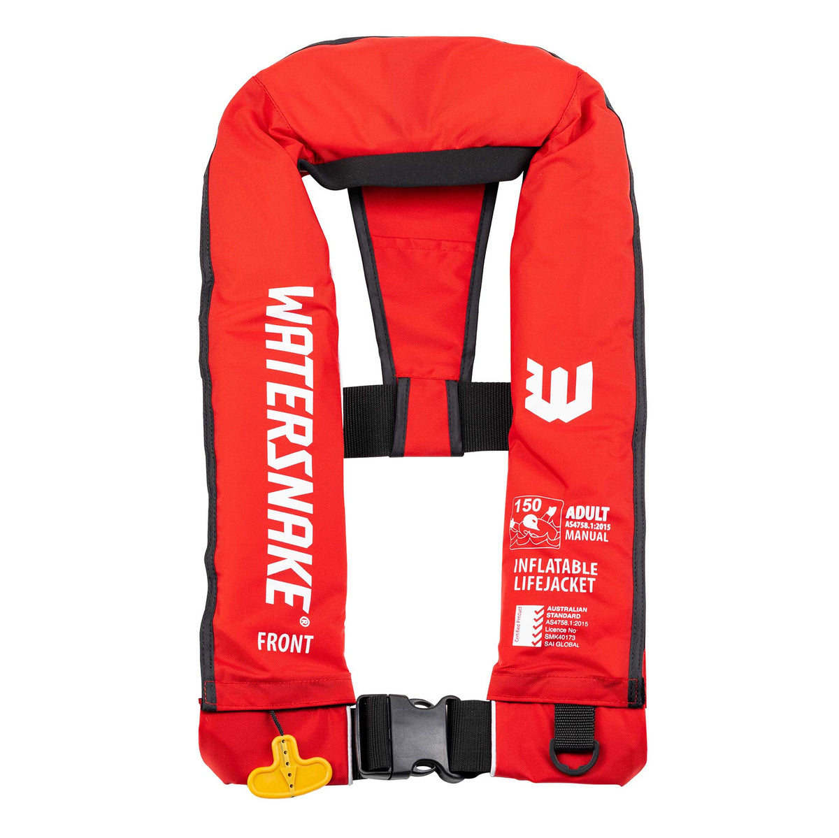 Watersnake Manual Inflatable L150 Life Jacket PFD Vest AS4758:2022