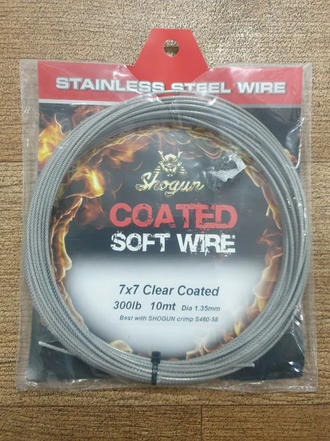 Shogun Clear Coated Multistrand 7x7 Wire 10M