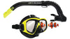 Land and Sea Clearwater Black Mirror Mask Snorkel Set