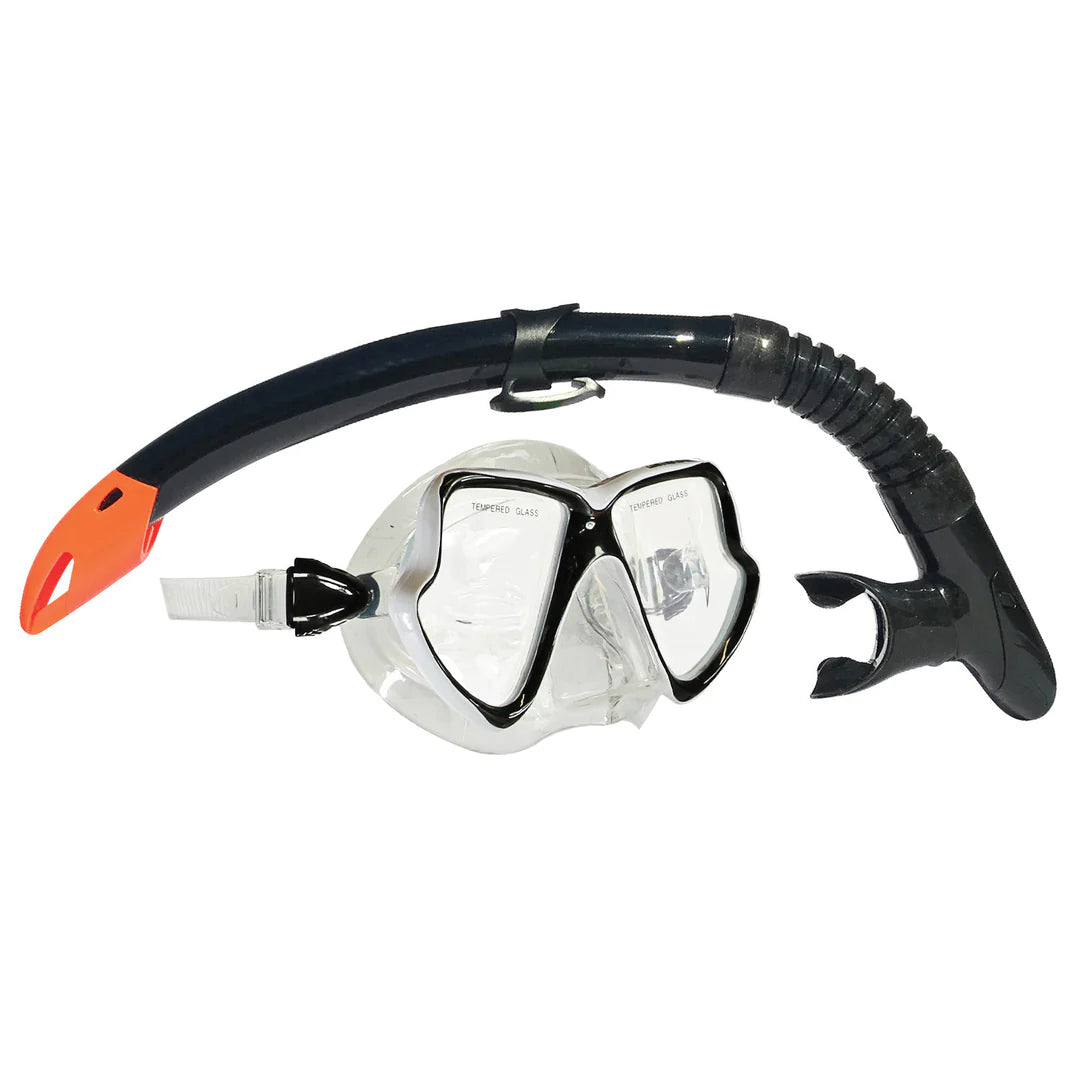 Land and Sea Whitsunday Mask Snorkel Fin Set White