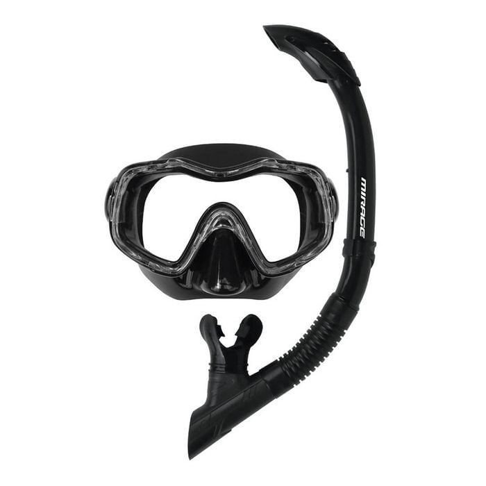 Mirage Raven Junior Kids Mask Snorkel Set Black