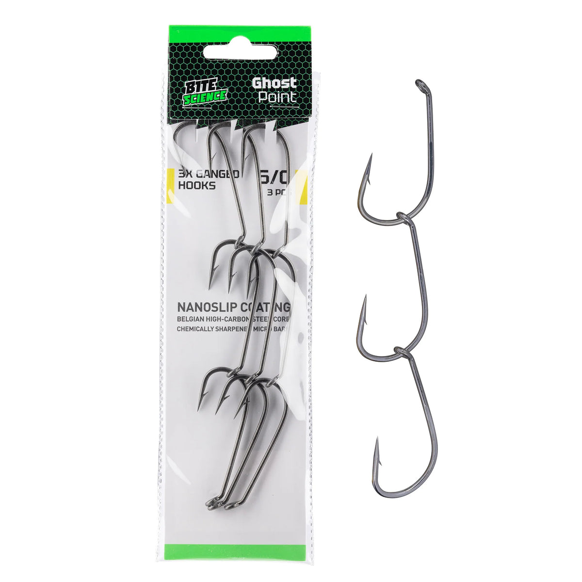 Bite Science Ghostpoint Pre-Ganged Hook Sets Value Pack