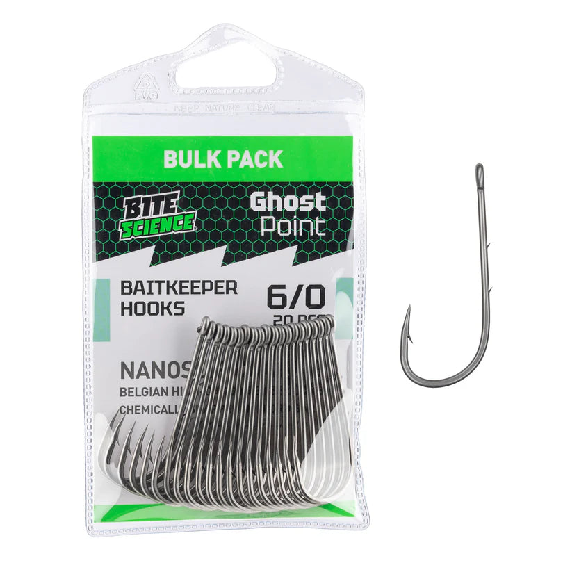 Bite Science Ghostpoint Baitkeeper Hook Bulk Value Pack