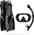 Cressi Musa Explore Mask Snorkel Fin Set Black
