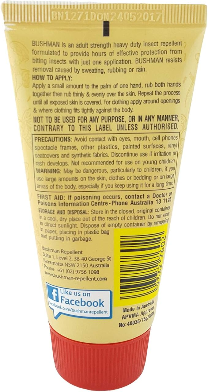 Bushman Ultra 80% Strong Insect Repelent 75g