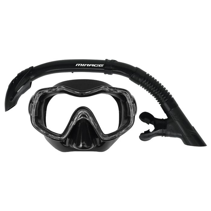 Mirage Raven Junior Kids Mask Snorkel Set Black