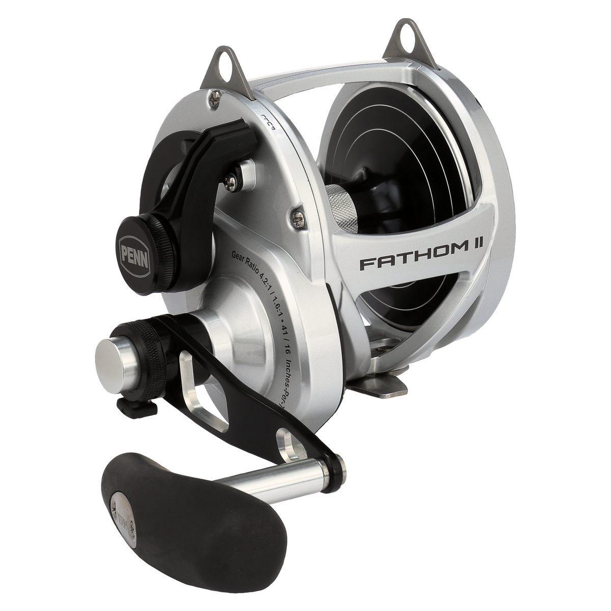 Penn Fathom II Silver 2S Two Speed Overhead Reel