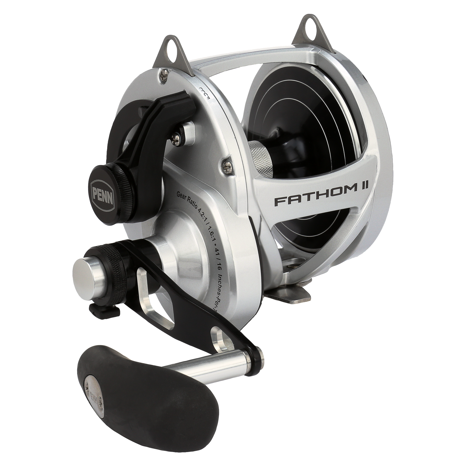 Penn Fathom II Silver 2S Two Speed Overhead Reel